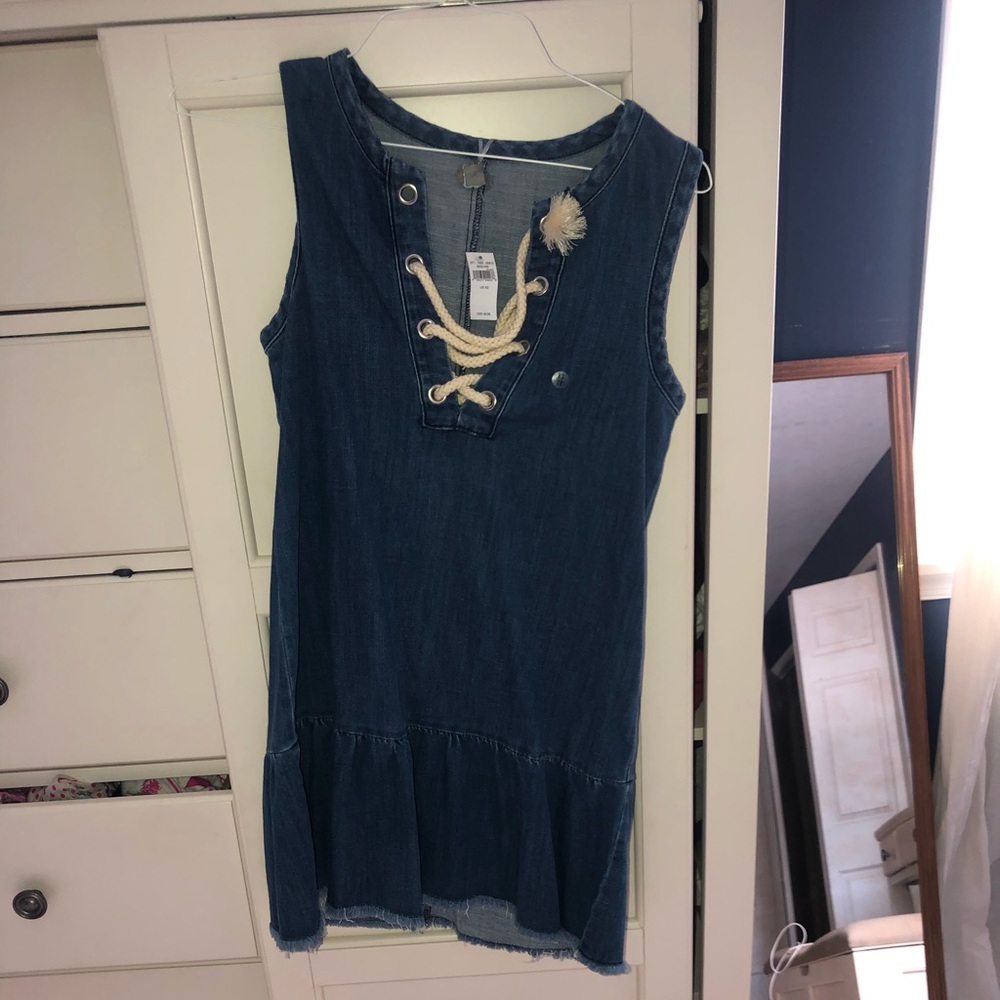 aerie denim dress